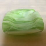 Vide poche cendrier pâte de verre verte