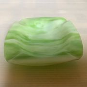 Vide poche cendrier pâte de verre verte