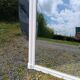 Miroir ancien à fronton 174/94 cm