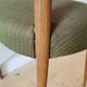 Lot of 6 Italian oak chairs from the 60s