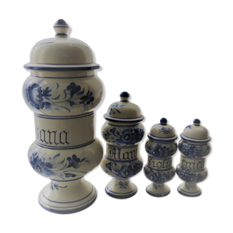 Set of 4 apothecary pots