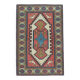 1970s Vintage Turkish Oushak Handmade Wool Cotton Pink Area Rug 151x225