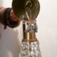 Chandelier ceiling lamp balloon grapevines glass & brass 1 fire