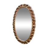Oval gilded mirror
