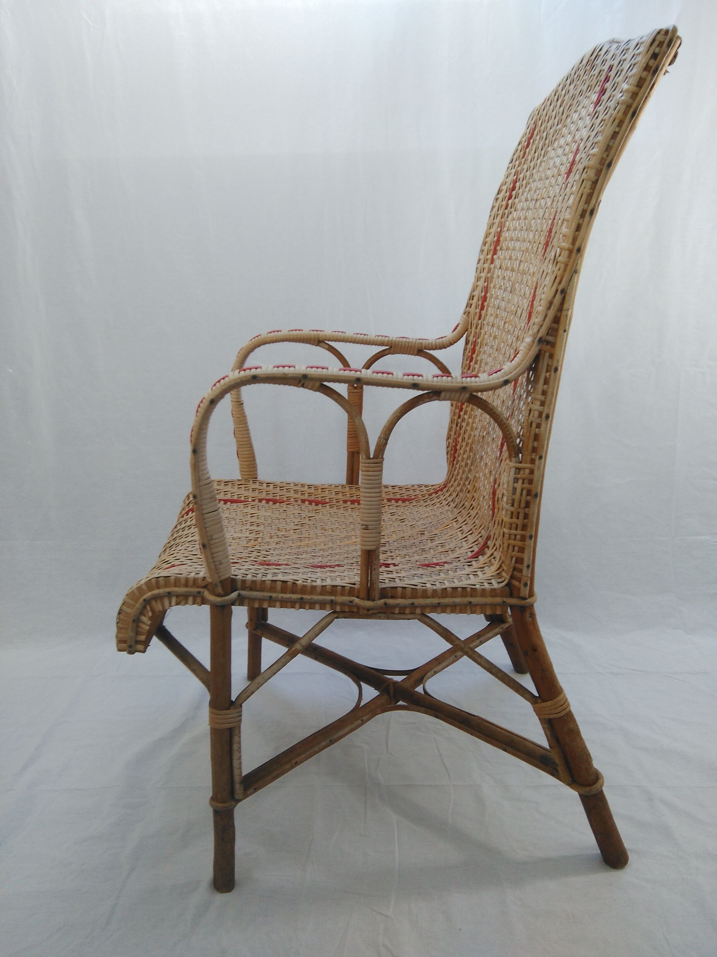 50s Wicker armchair