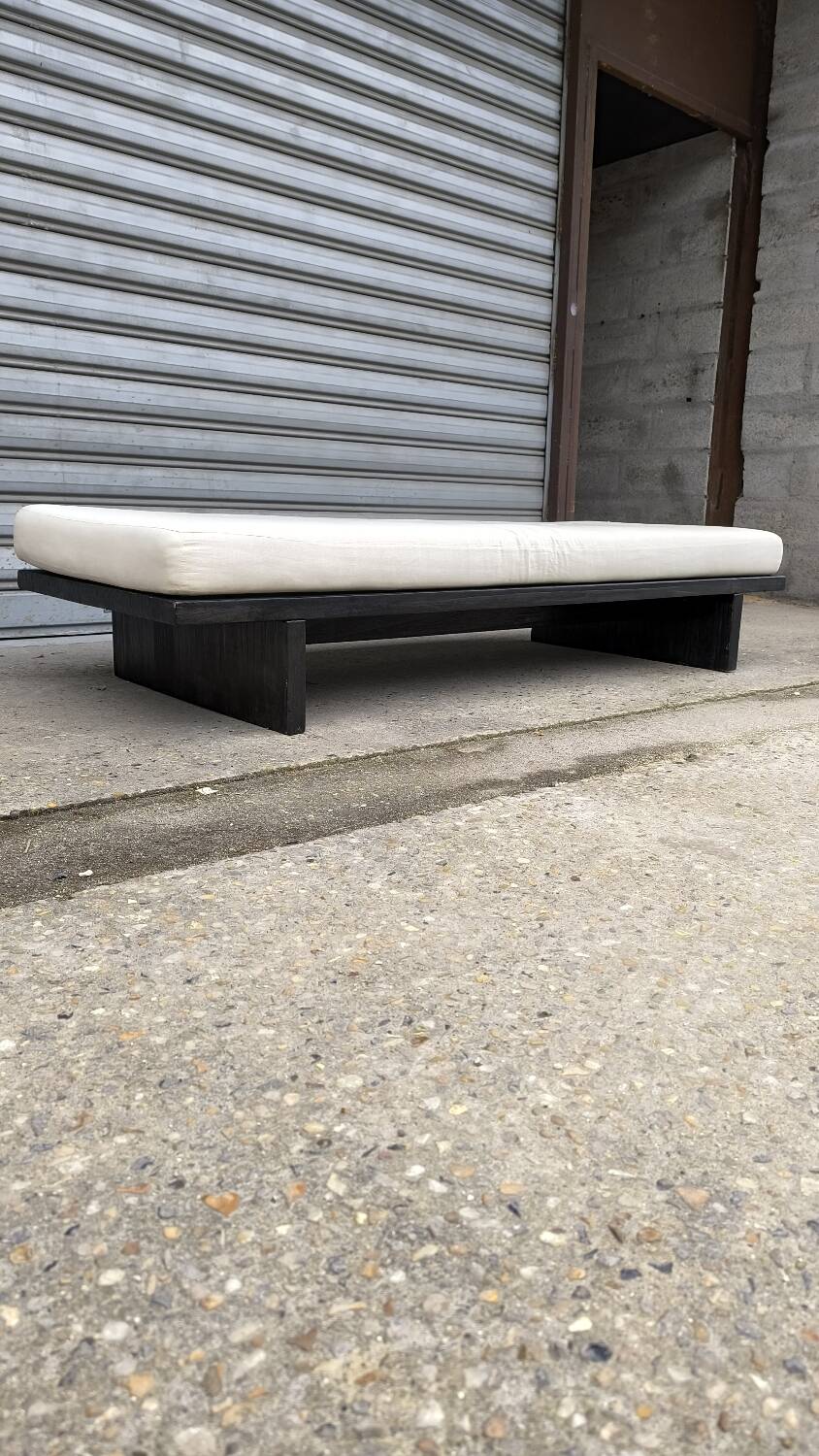 Minimalist Japandi bench, Netherlands, 1970