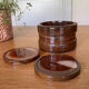 Wood and agate coasters