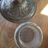 Bonbonnière art nouveau en verre émaillé