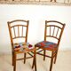 Pair of chairs wax