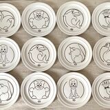 Esso Advertising Dessert Plates