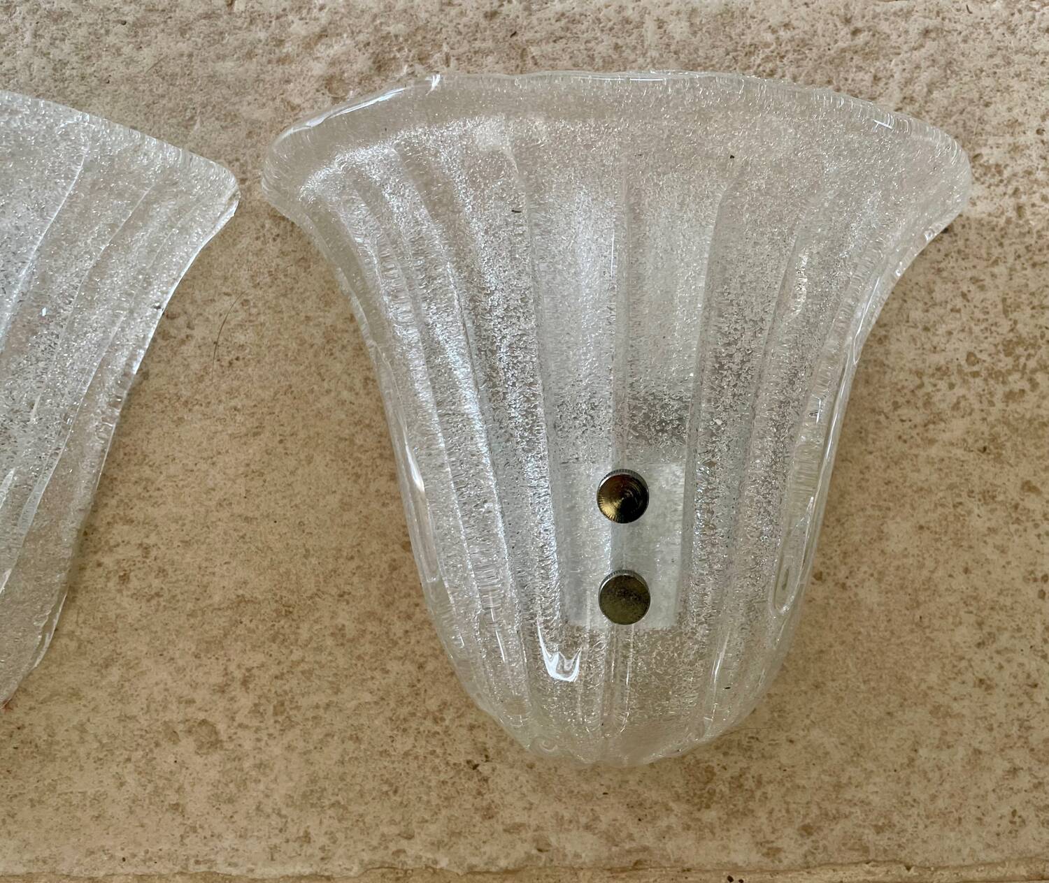 Pair of Murano glass sconces