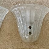 Paire d’appliques en verre de Murano