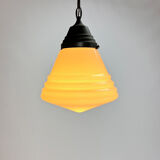 Original Philips Phililite Glass and Copper Pendant, 1930s