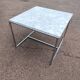 White marble and chrome coffee table, 1970
