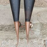 Pair of vintage 50s copper and metal wall lights