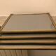 4 old large picture frames metal curved glass