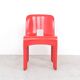 Joe Colombo red universale chairs for Kartell, 1960s