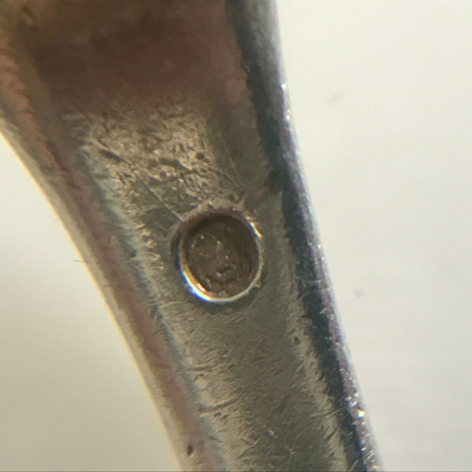 Massive silver spoon punch to identify 1819-1838