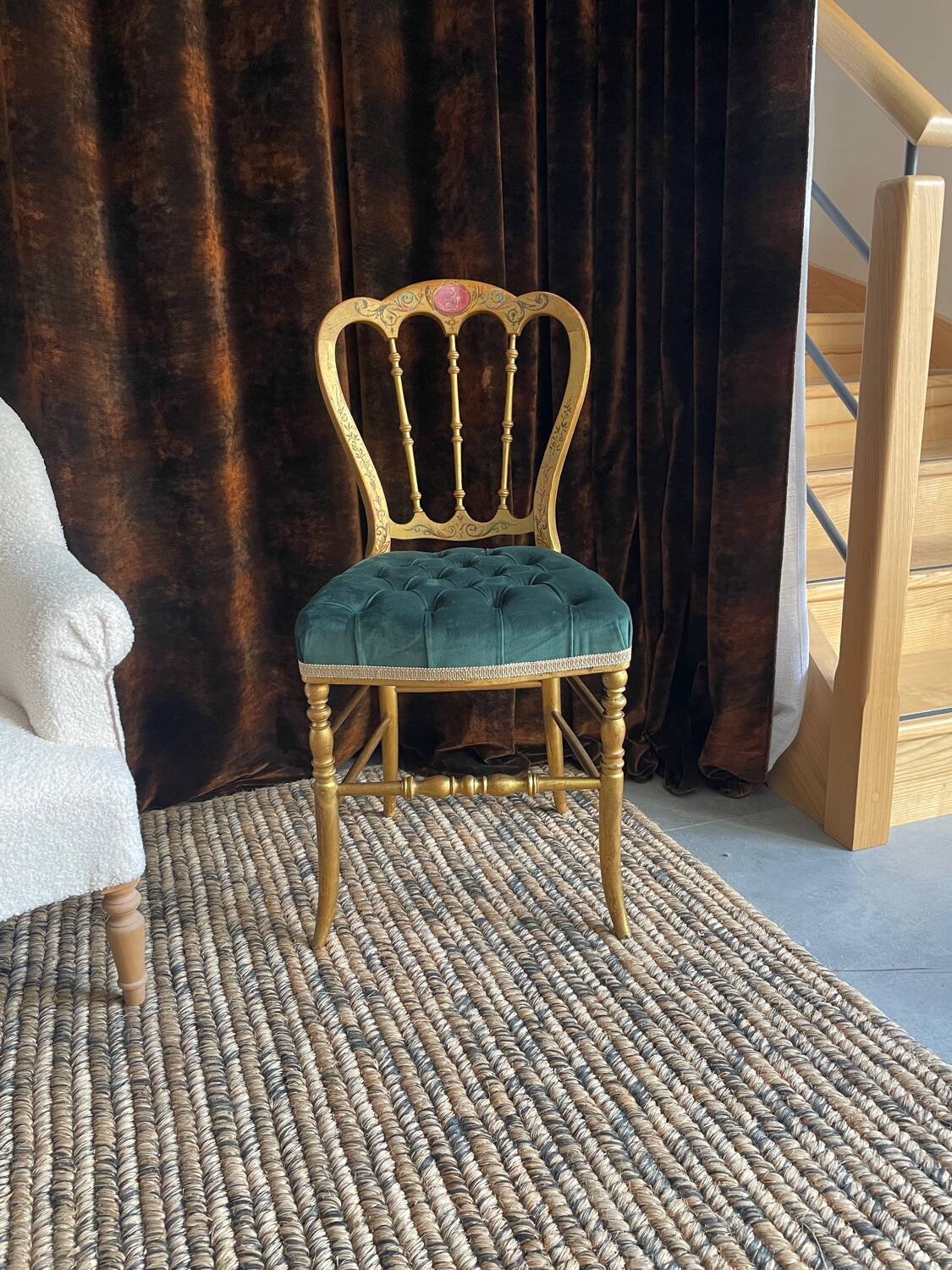 Charivari upholstered chair