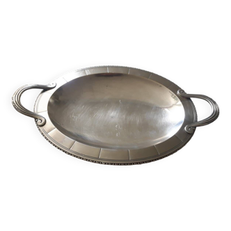 Silver metal dish