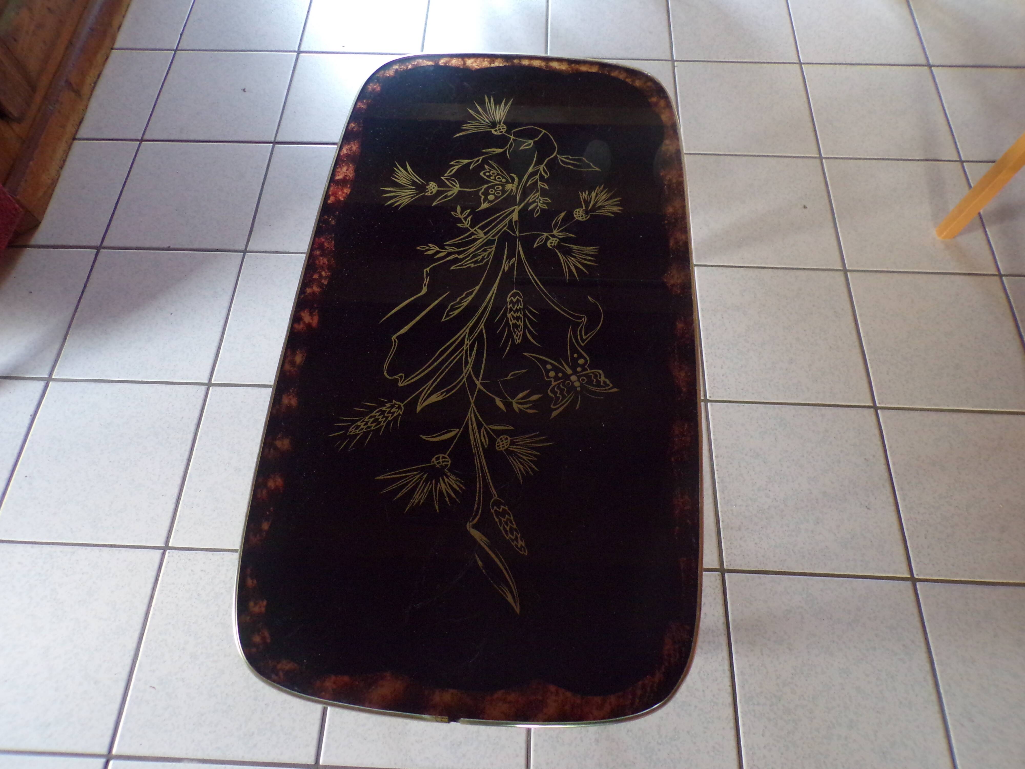 Art deco-style coffee table