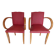 Pair of "moustache" bridge armchairs