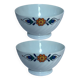 Pair of porcelain bowls with floral pattern – Vintage