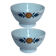 Pair of porcelain bowls with floral pattern – Vintage