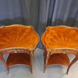 Pair of rosewood coffee tables