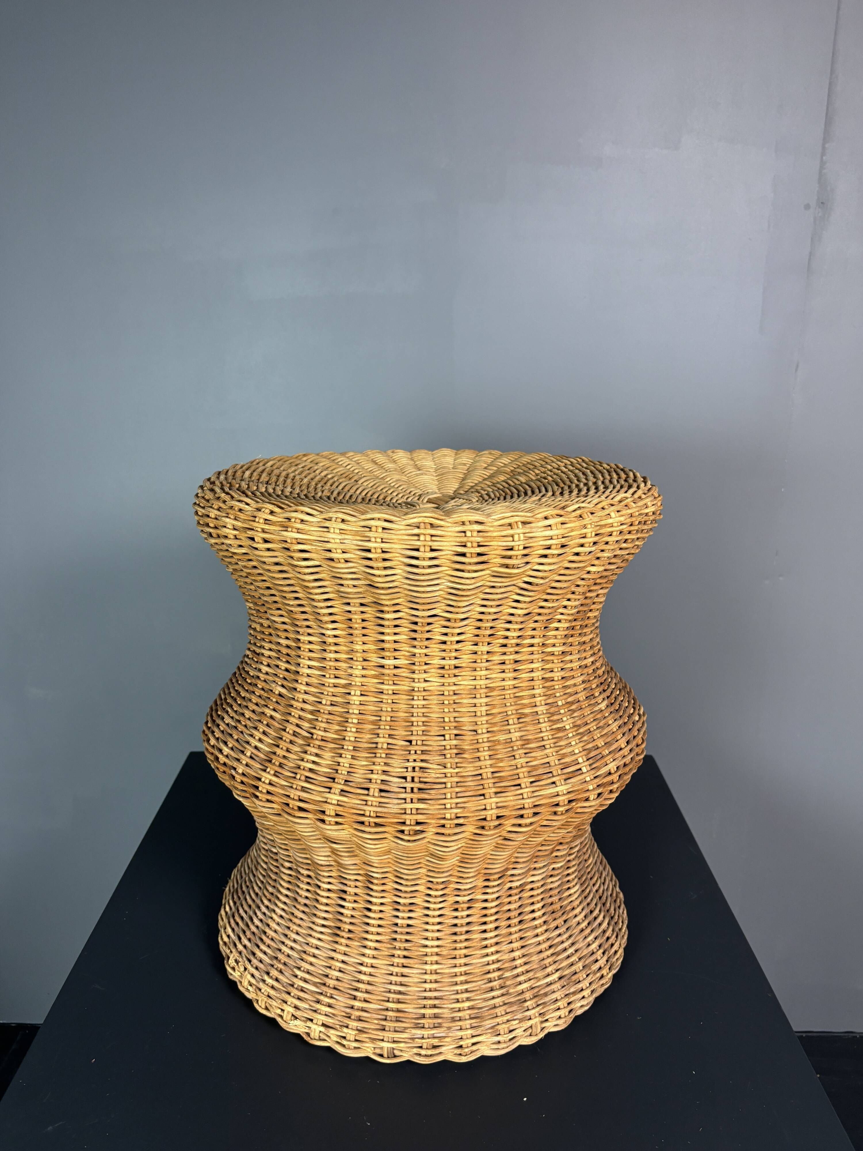 Rattan Juttu Mushroom Stool by Eero Aarnio for Artek, Finland, 1960s