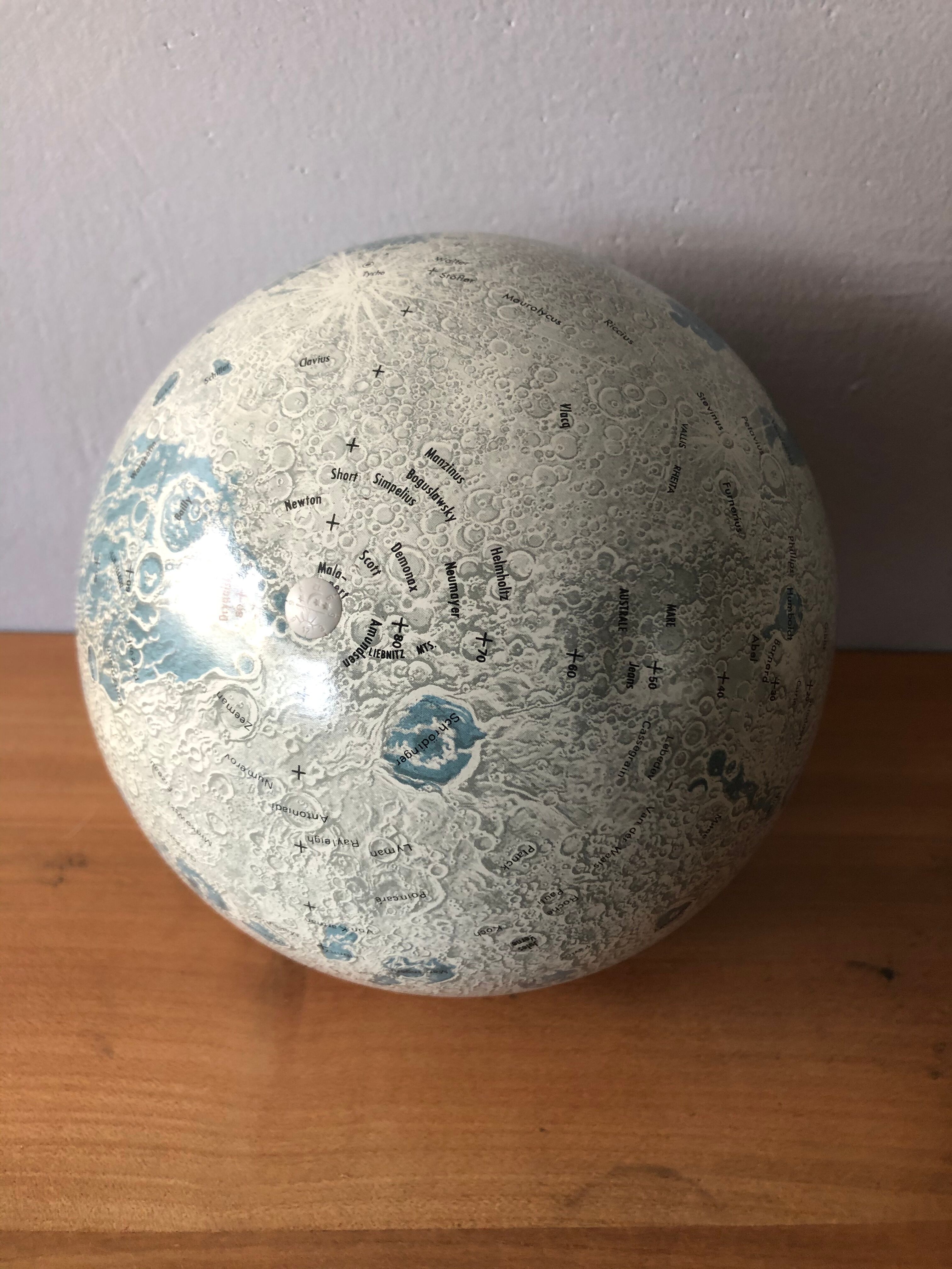 Vintage lunar globe