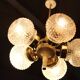 1970s Glass Chandelier by Instala Decin, Czechoslovakia