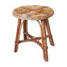 Rattan stool turned