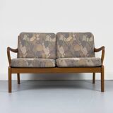 Canapé deux places vintage Senator en teck par L. Olsen, années 1970