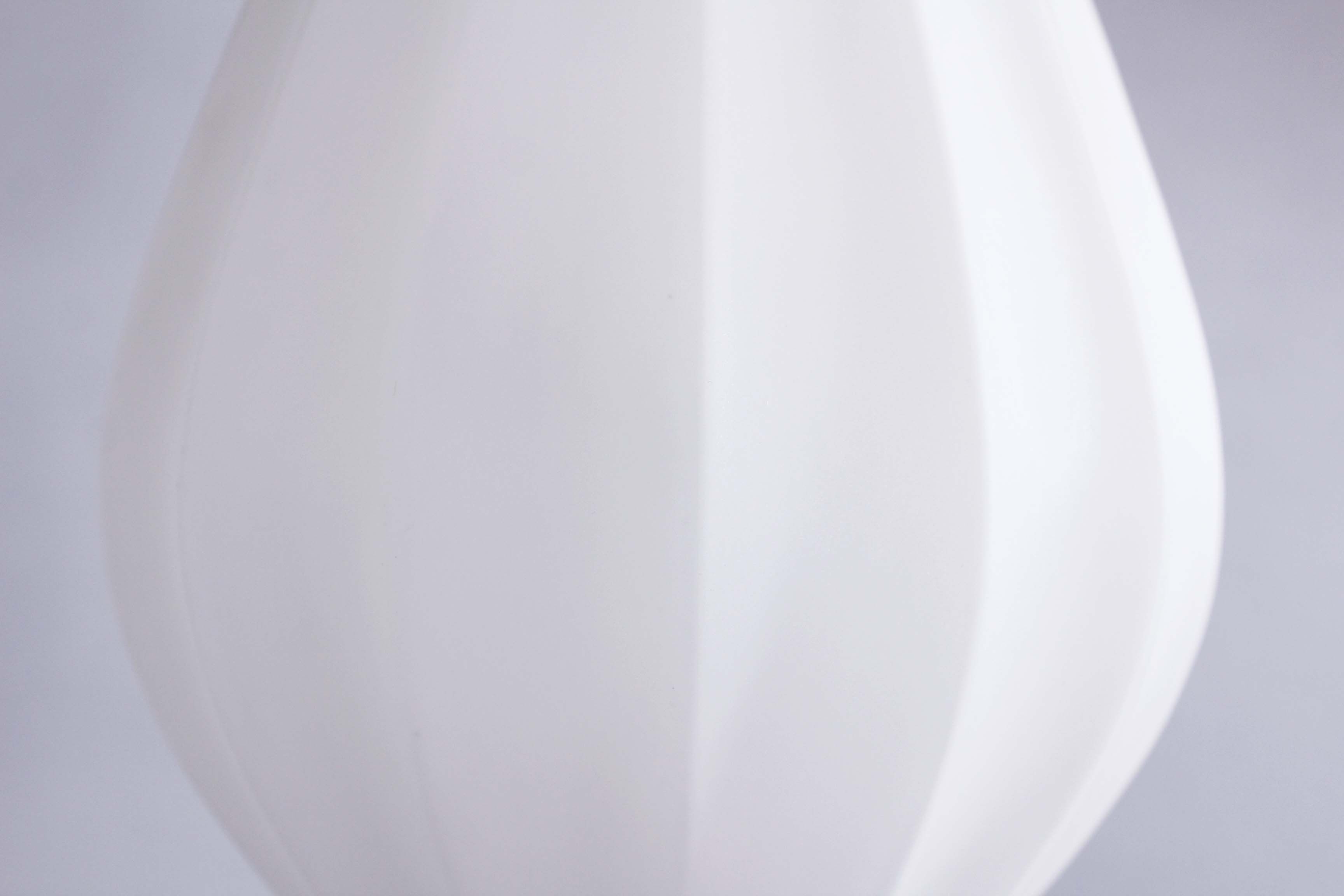 Suspension scandinave teck et verre opalin
