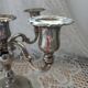 5-headed metal candlestick