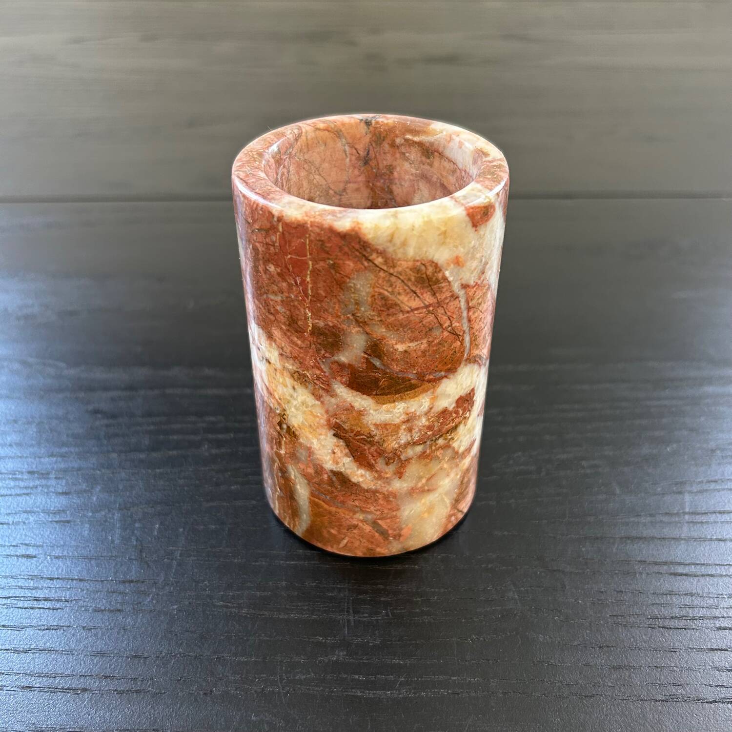 Pink marble vase