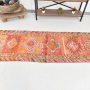 Orange Beige Turkish Runner Rug 80x369Cm SK 23759