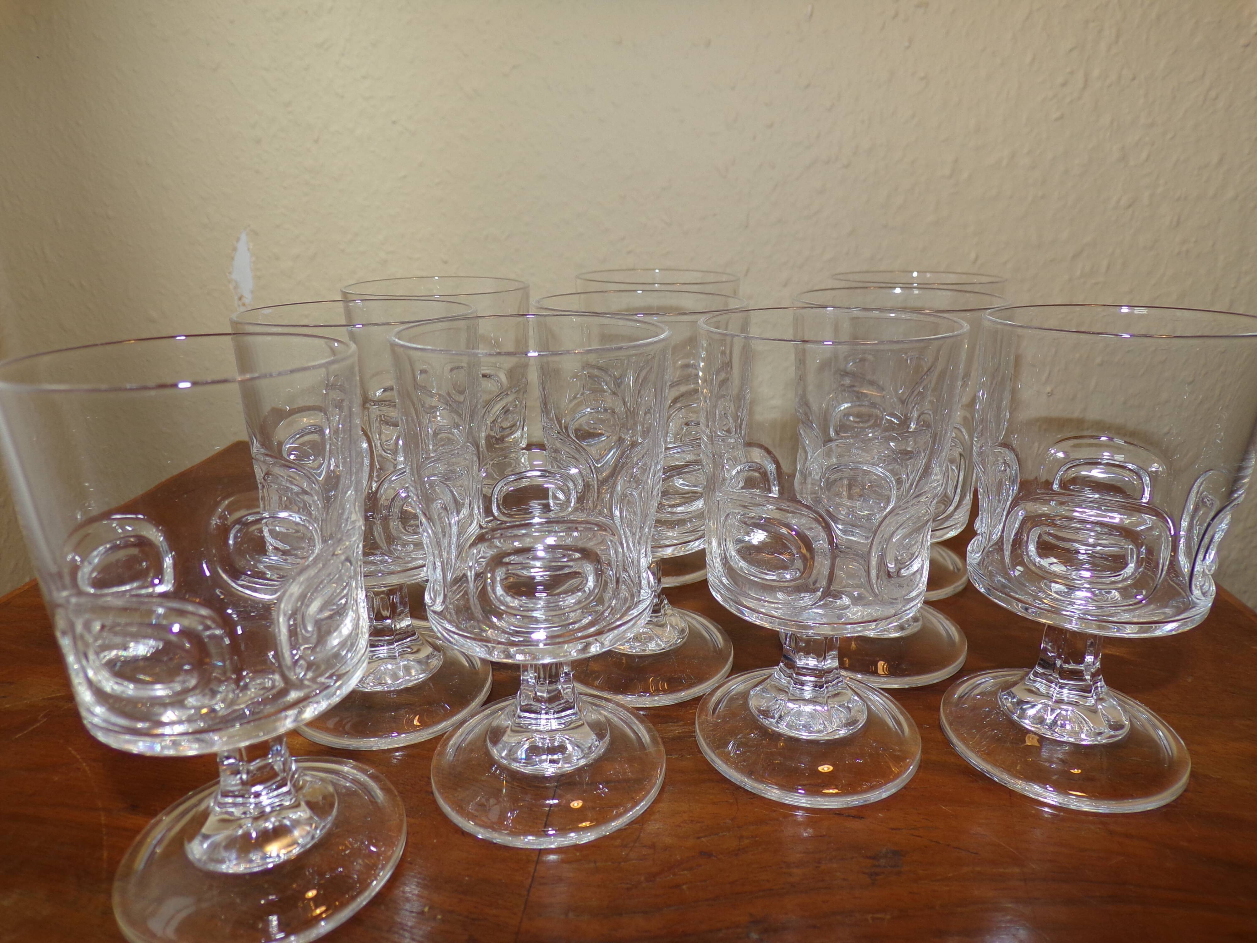 10 glasses in Crystal