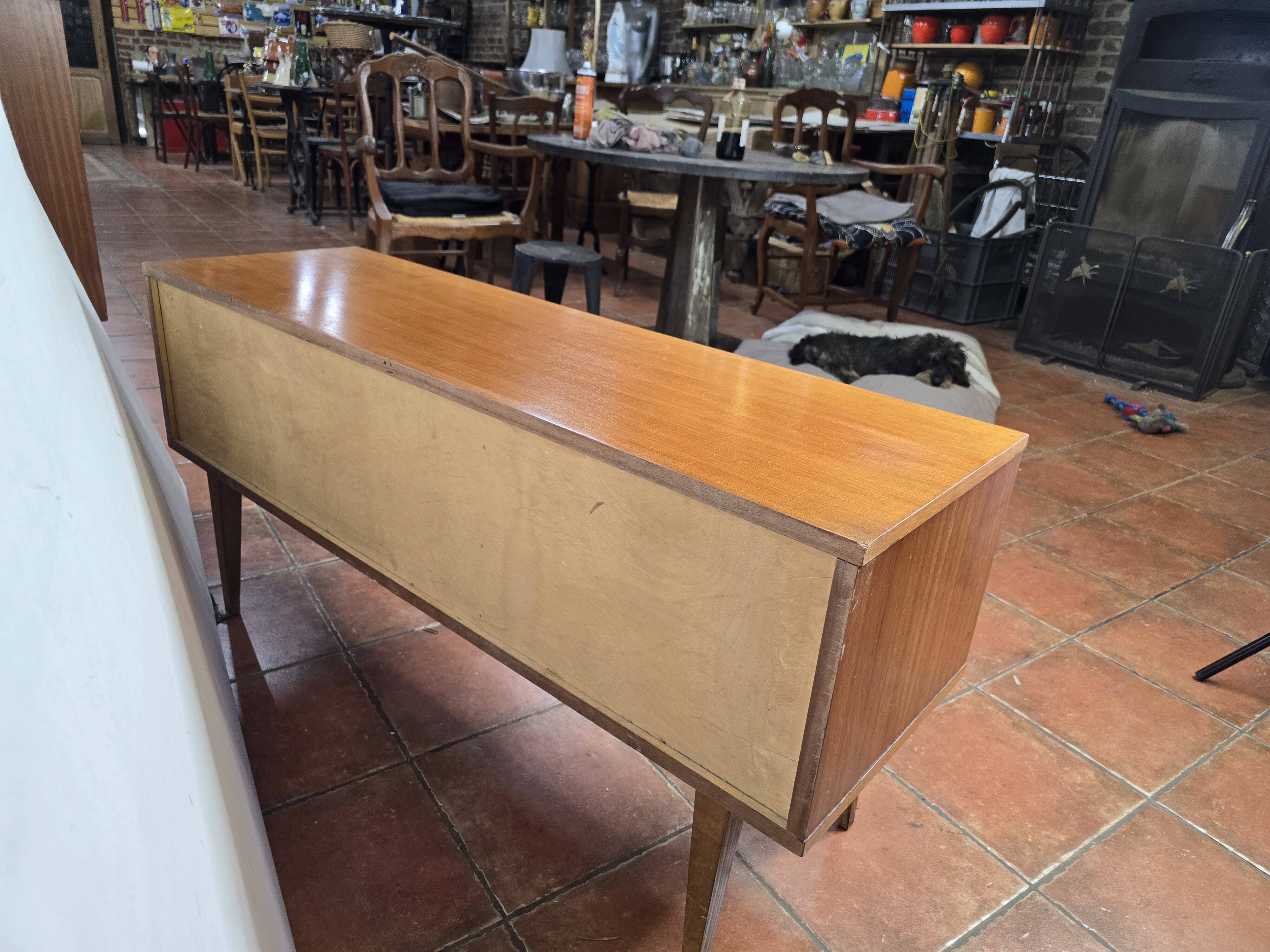 Scandinavian oak sideboard from the 60s, 125cms L