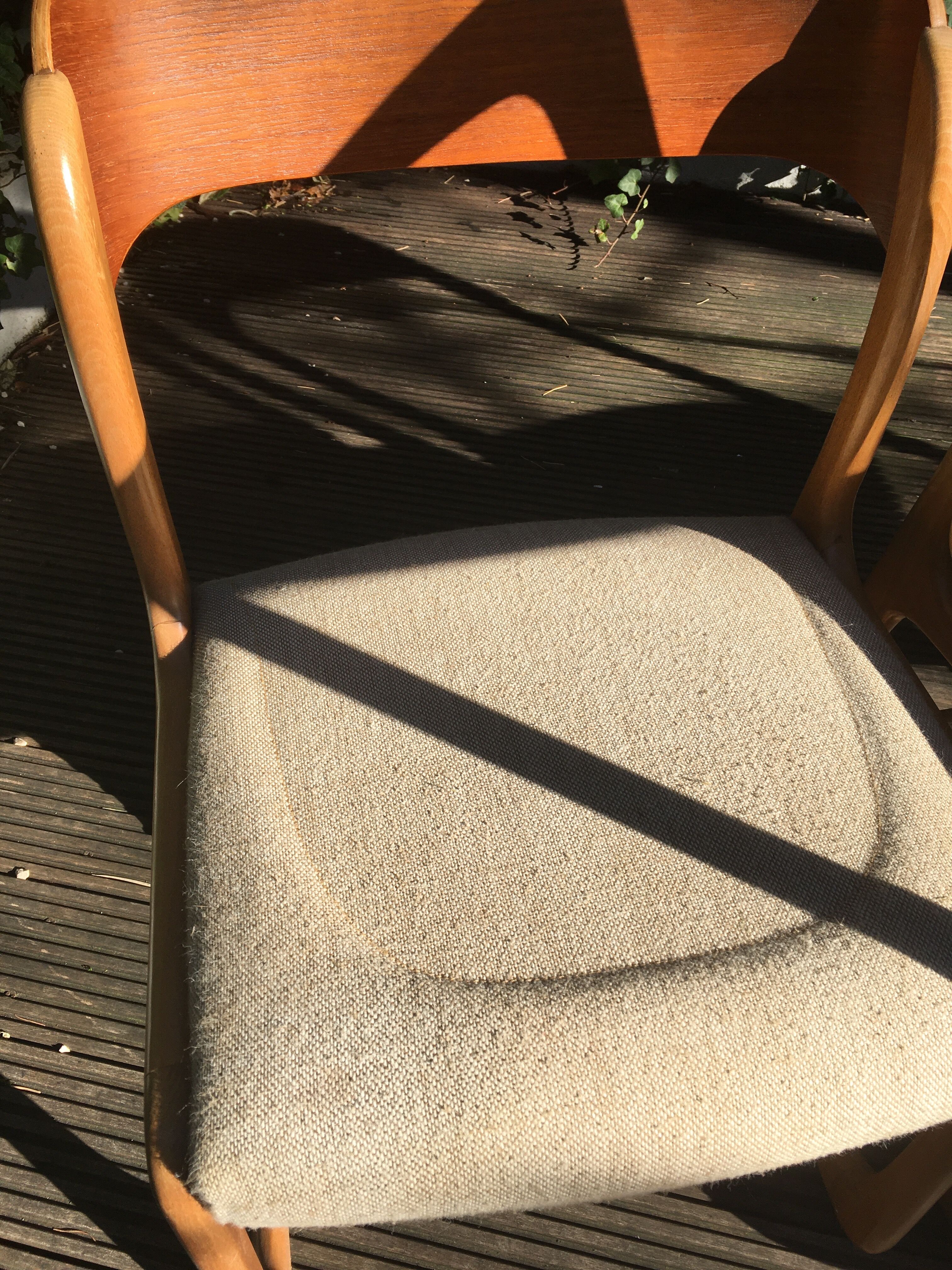 Lot of 4 chairs Sled Baumann