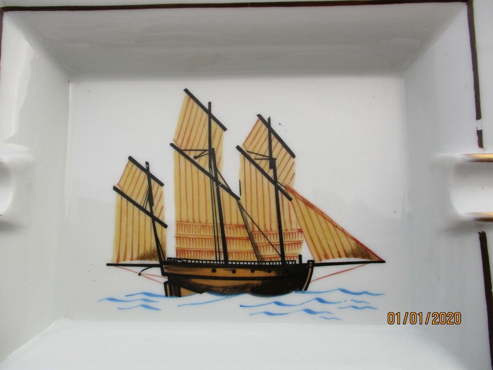 Hermes ashtray porcelain