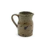 Milk jug in pyrite stoneware