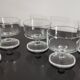 Set of 5 glasses of cavalier Luminarc transparent vintage 70'S champagne