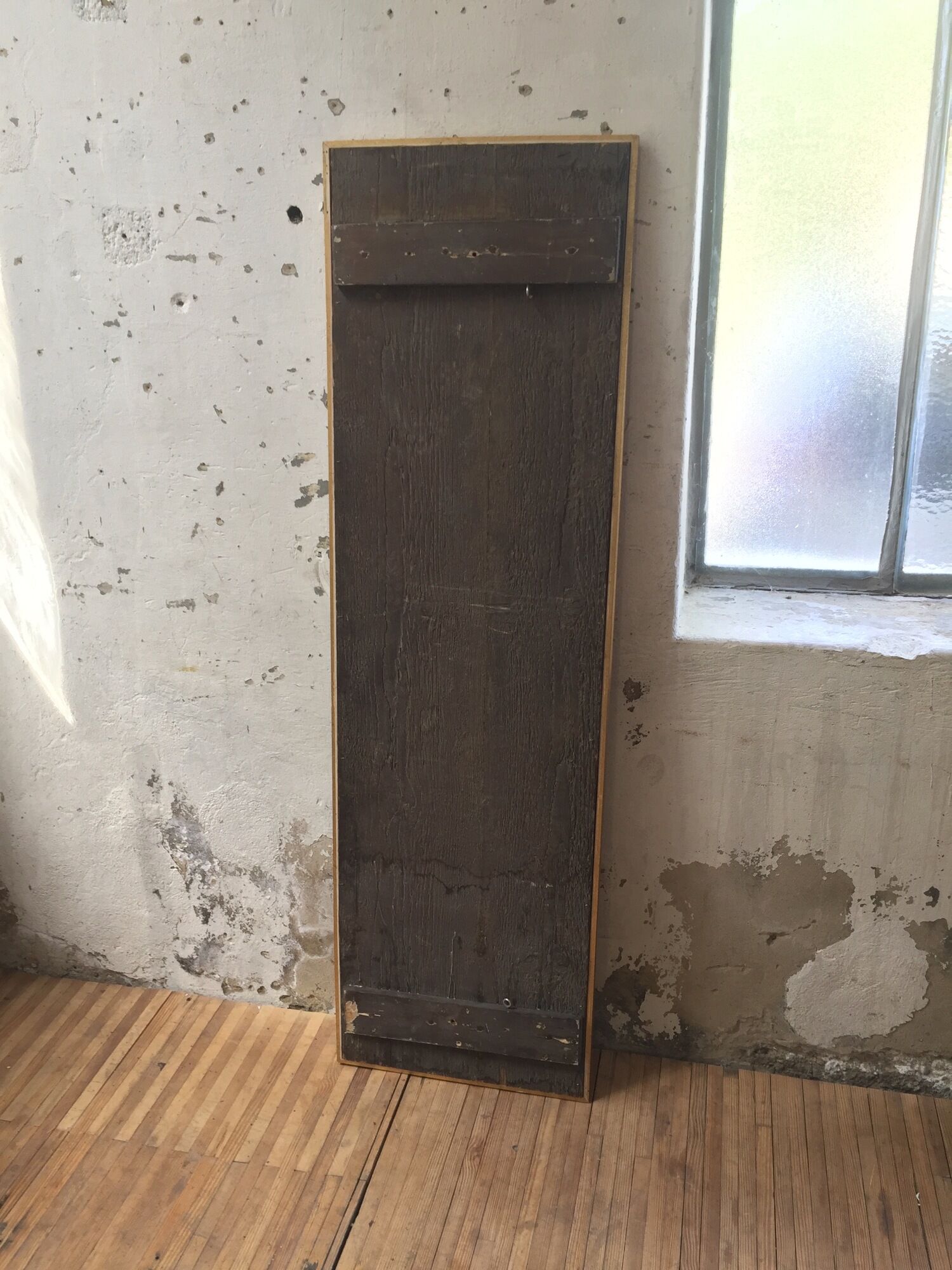 Peinture à l’huile sur bois XIXème format XXL