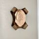 rare handmade solid copper Stilnovo Style Theatre Wall Light, Italy 1950s