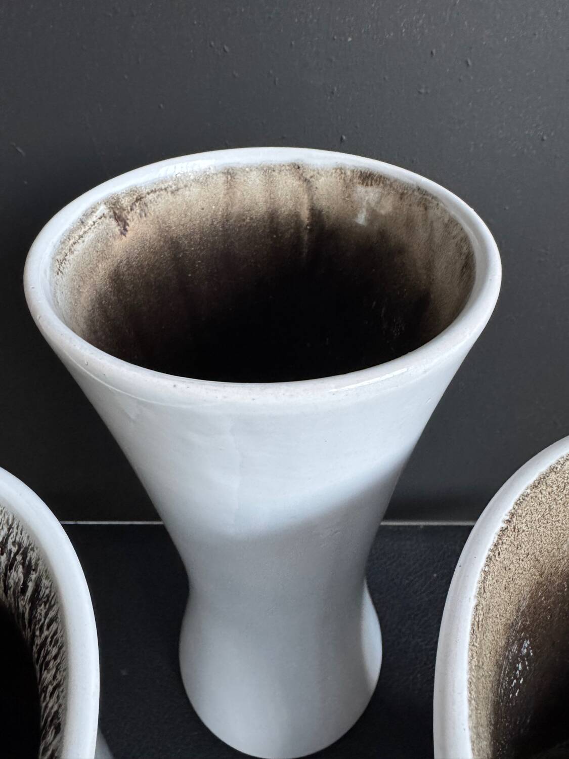 Vases diabolo céramique West Germany années 60