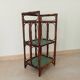 Vintage standing shelf in bamboo and rattan 60s/70s