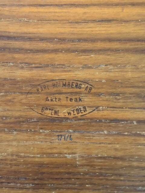 3 teak trays by Karl Holmberg - Sweden 1950s/60s