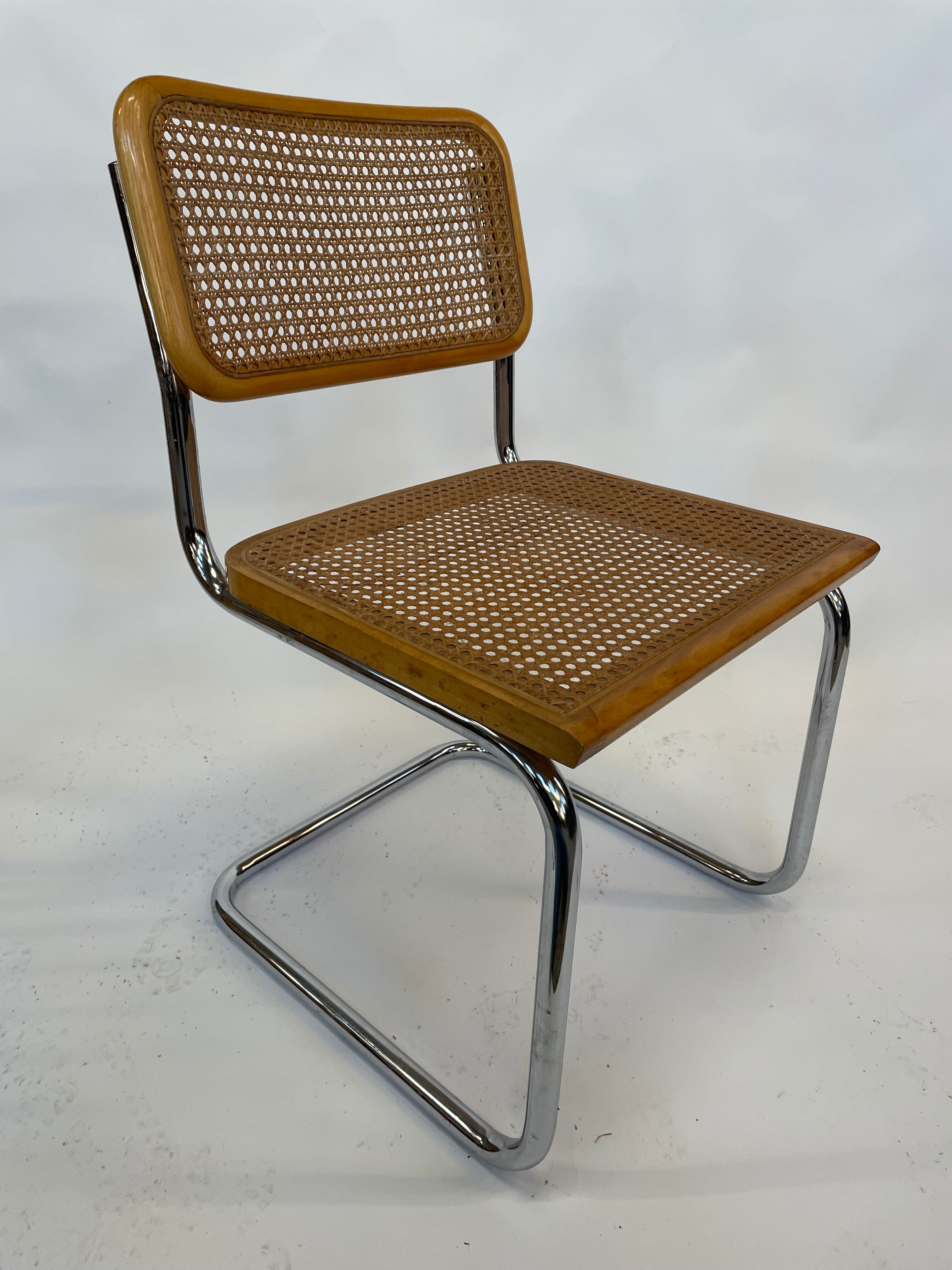 Cesca design chair b32 model in chrome